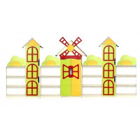 Стенка для игрушек "Цветочная поляна"