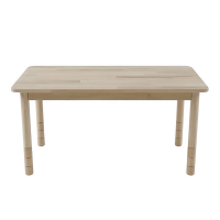 Masa pentru copii dreptunghiulara din lemn natural