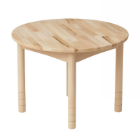 Masa pentru copii rotunda din lemn natural