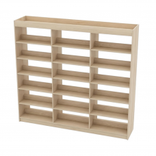 Etajeră bilaterală, 18 polițe