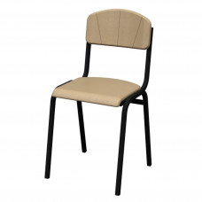 Scaun fix, tapitat, piele ecologica