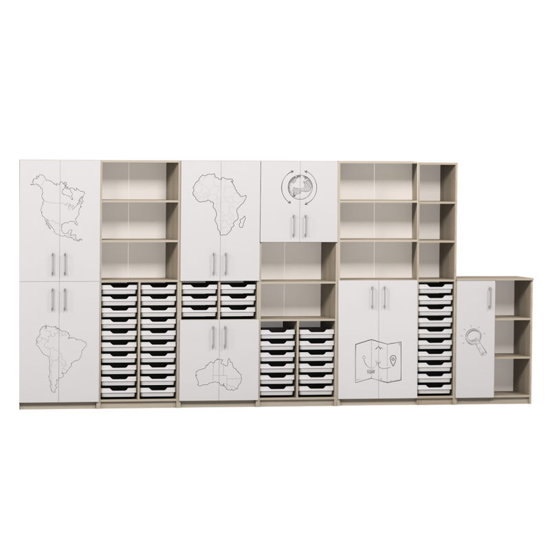 Set de dulapuri pentru cabinetul de geografie