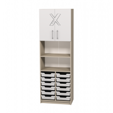 Шкаф полузакрытый с лотками и фотопечатью