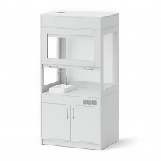 Dulap de extracție demonstrativ cu chiuvetă și prize