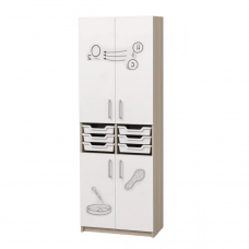 Шкаф закрытый с лотками