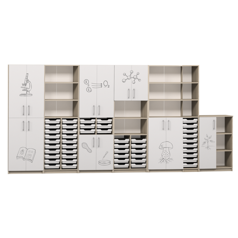 Set de dulapuri pentru cabinetul de biologie