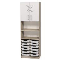 Шкаф полузакрытый с лотками и фотопечатью