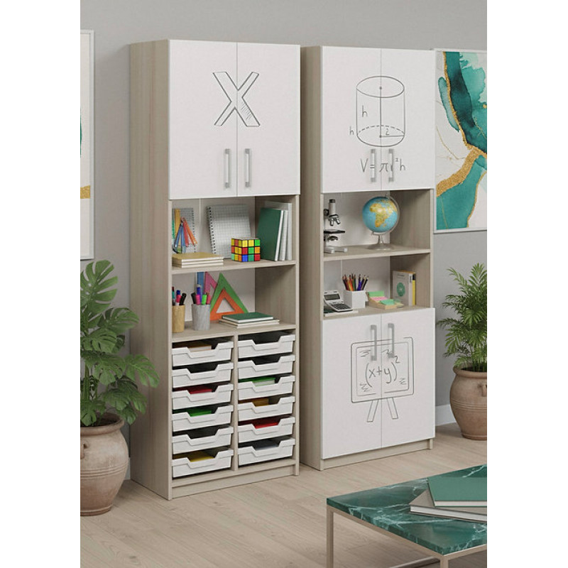 Шкаф полузакрытый с лотками и фотопечатью