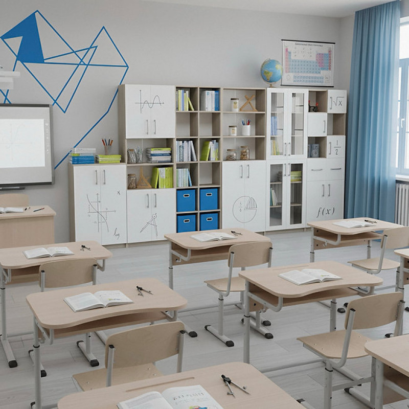 Dulap combinat cu cinci uși cu imprimare foto