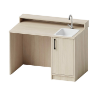 Masă demonstrativă cu chiuvetă Pro Line și acoperire HPL