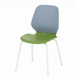 Scaun cu spătar și șezut din plastic în 3 straturi