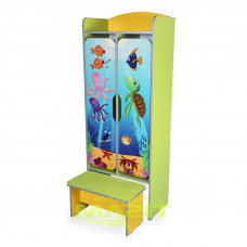 Dulap vestiar "Regatul Marii", cu banca