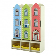  Dulap Vestiar din 3 compartimente