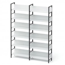 Двухсекционный стеллаж с 6 полками