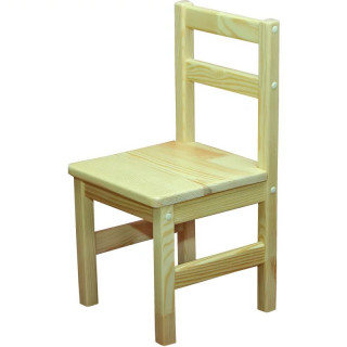 Scaun din lemn natural