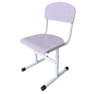 Scaun reglabil cu acoperire HPL din profil metalic rotund 