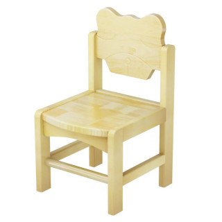 Scaun din lemn masiv pentru copii “Ursuleț”