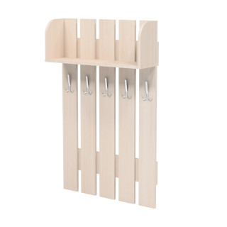 Вешалка с полкой на 5 крючков