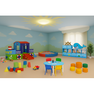 Set mobilier pentru zona de joacă