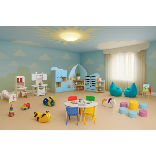 Set mobilier pentru zona de joacă