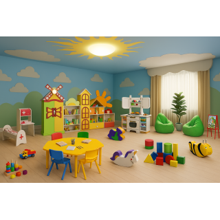 Set mobilier pentru zona de joacă