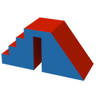 Горка для сухого бассейна