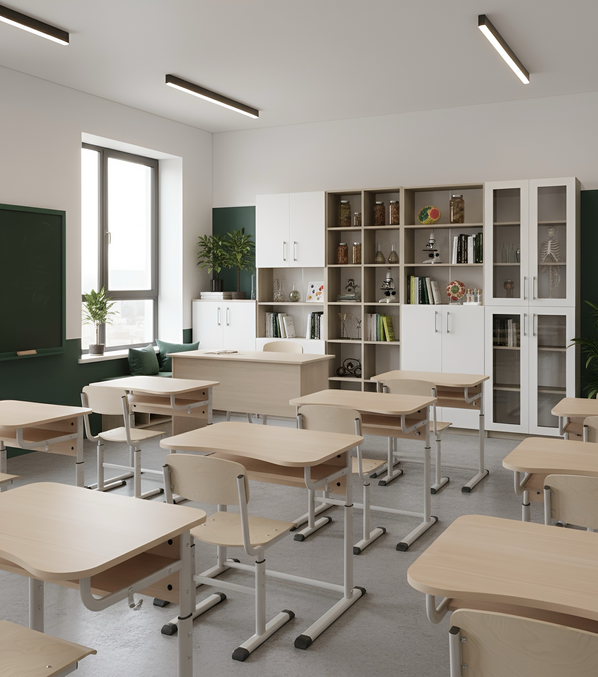 Комплект парт и стульев