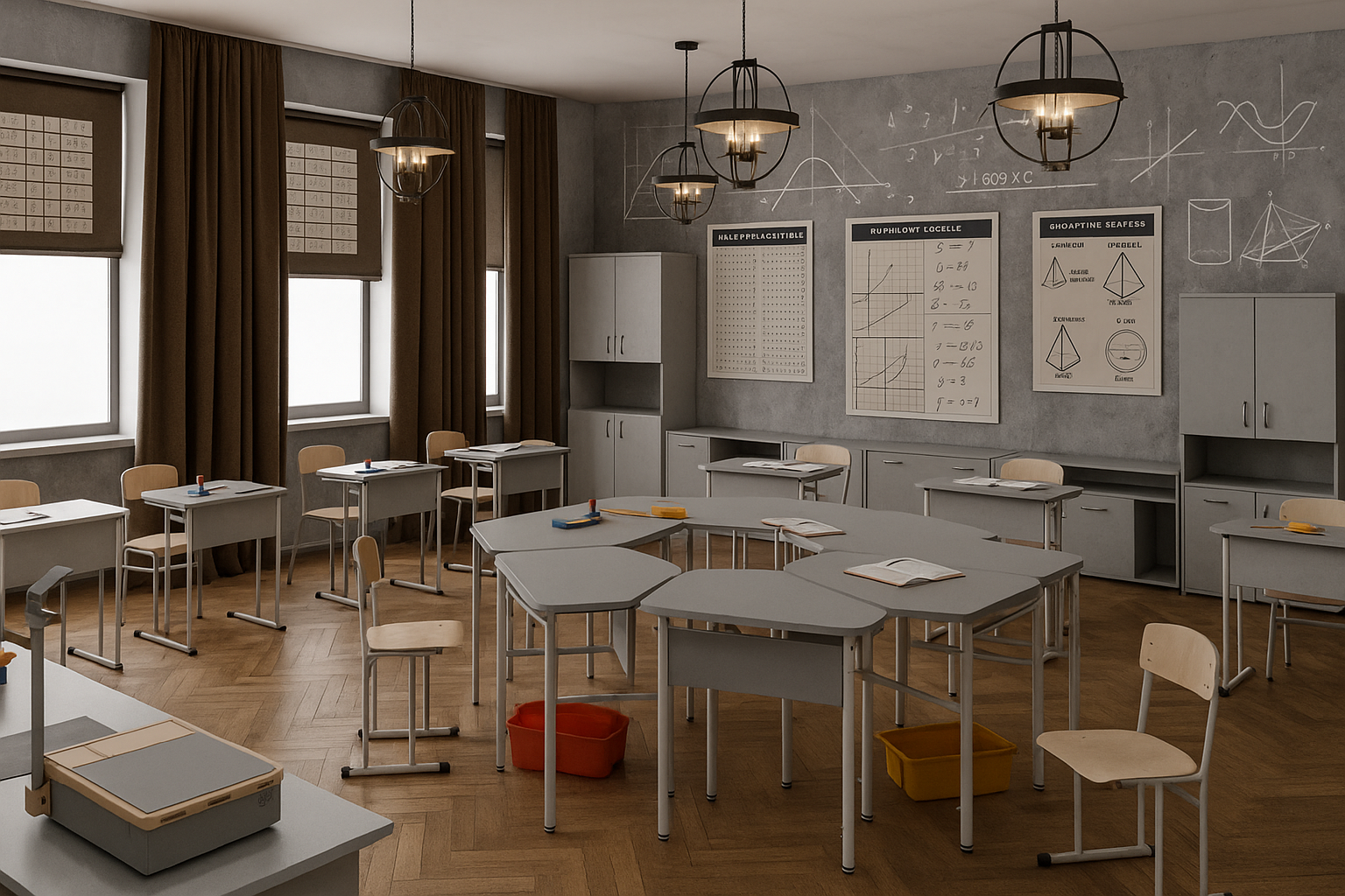 Парты и стулья